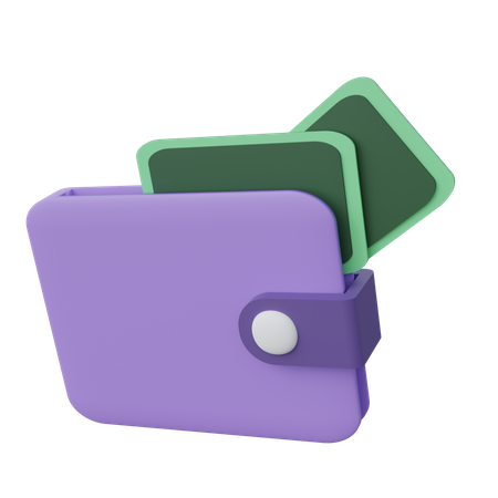 Carteira  3D Icon