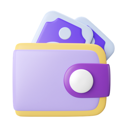 Carteira  3D Icon