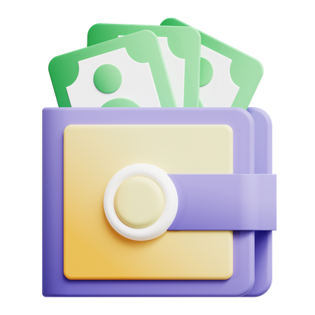 Carteira  3D Icon