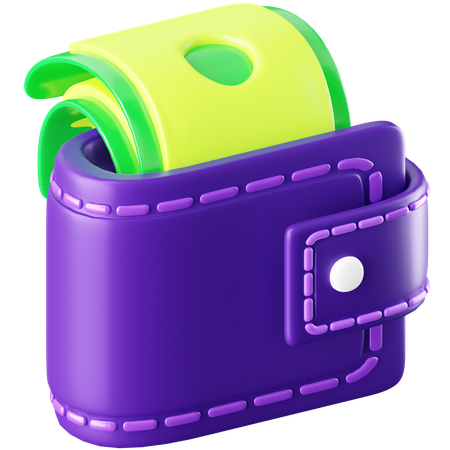 Carteira  3D Icon