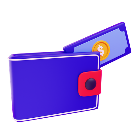 Carteira  3D Icon