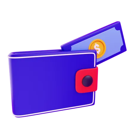 Carteira  3D Icon