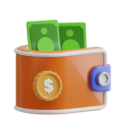 Carteira  3D Icon