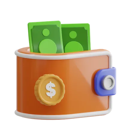 Carteira  3D Icon