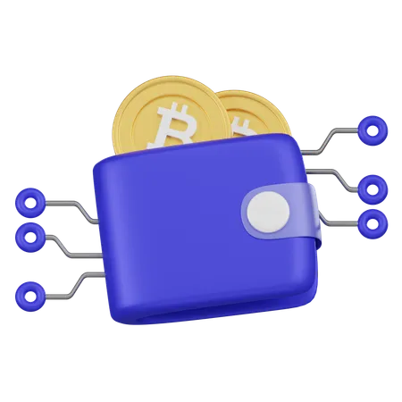 Carteira Bitcoin  3D Icon