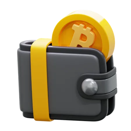 Carteira Bitcoin  3D Icon