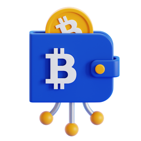 Carteira Bitcoin  3D Icon