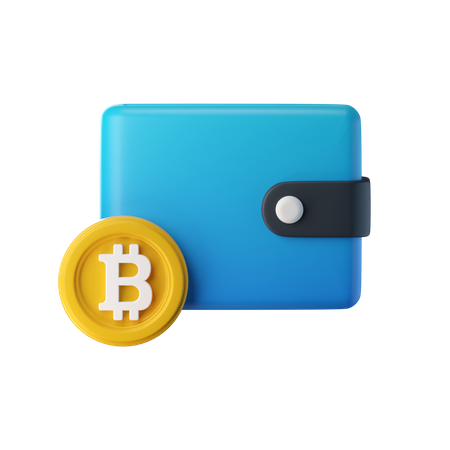 Carteira Bitcoin  3D Icon