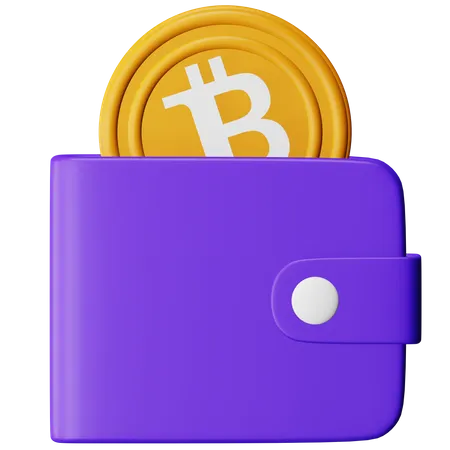 Carteira Bitcoin  3D Icon