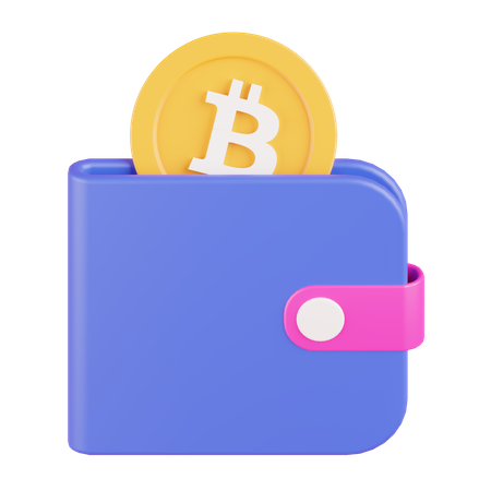 Carteira Bitcoin  3D Icon