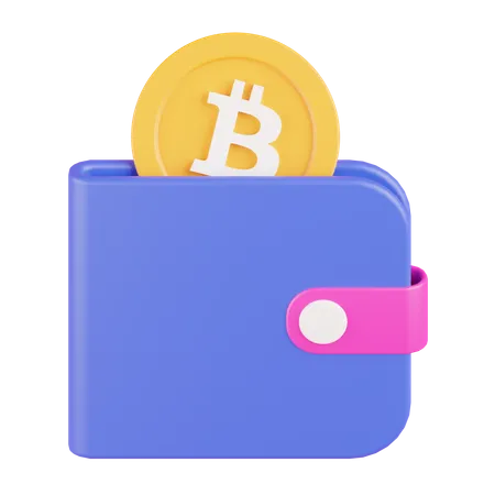 Carteira Bitcoin  3D Icon