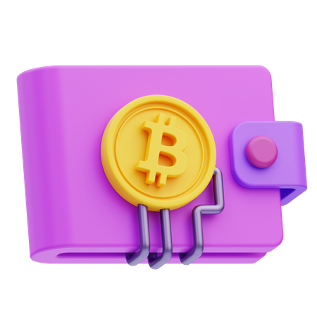 Carteira Bitcoin  3D Icon