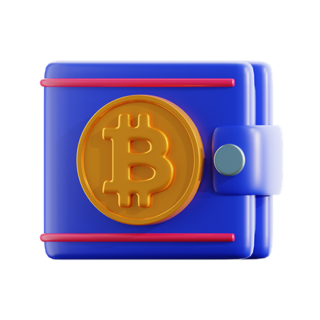 Carteira Bitcoin  3D Icon