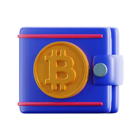 Carteira Bitcoin  3D Icon