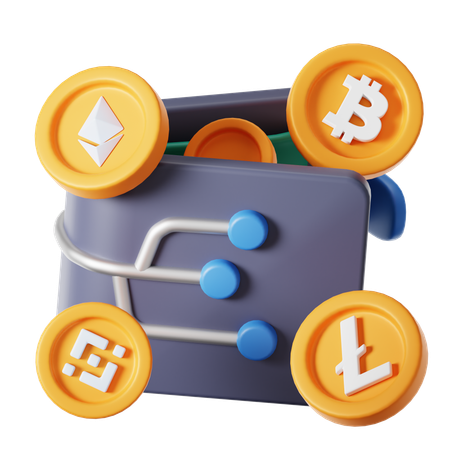 Carteira criptografada  3D Icon