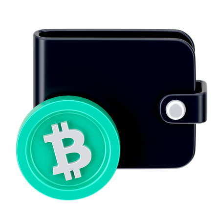 Carteira Bitcoin  3D Icon