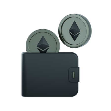 Carteira de criptomoeda  3D Icon