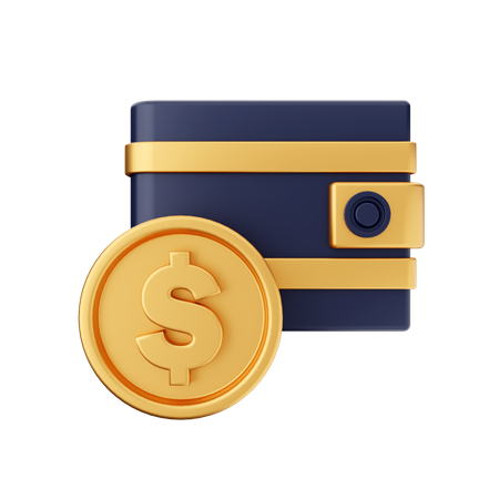 Carteira de dinheiro  3D Icon