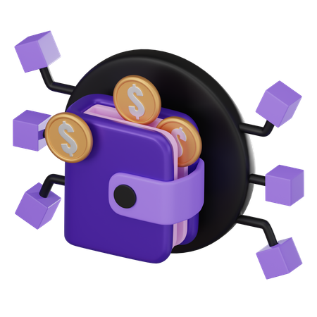 Carteira de dinheiro  3D Icon