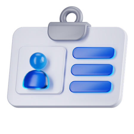 Carteira de identidade  3D Icon