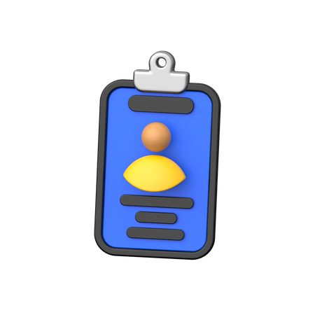 Carteira de identidade  3D Icon