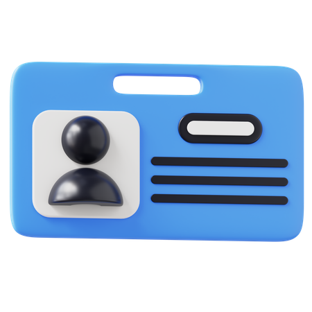 Carteira de identidade  3D Icon