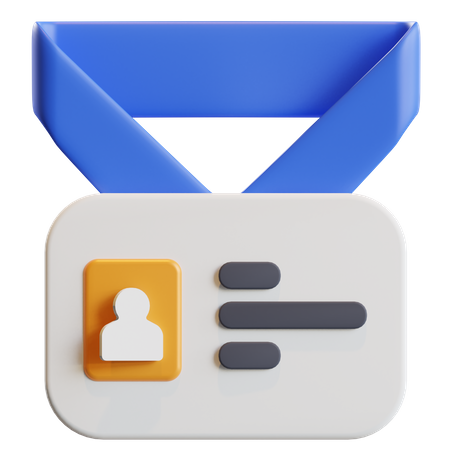 Carteira de identidade  3D Icon