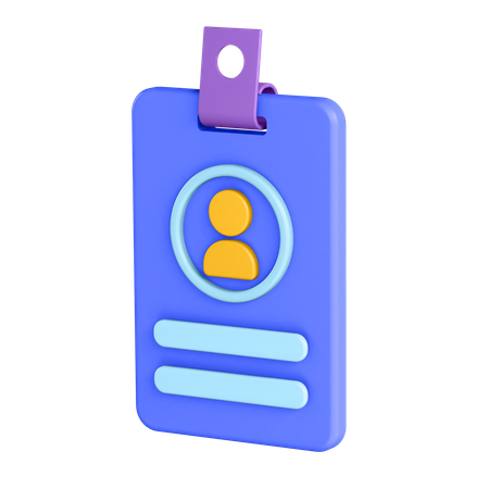 Carteira de identidade  3D Icon