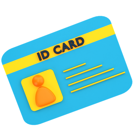 Carteira de identidade  3D Icon