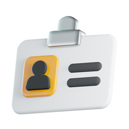 Carteira de identidade  3D Icon
