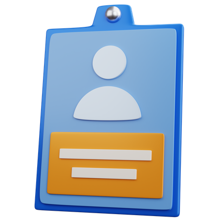 Carteira de identidade  3D Icon