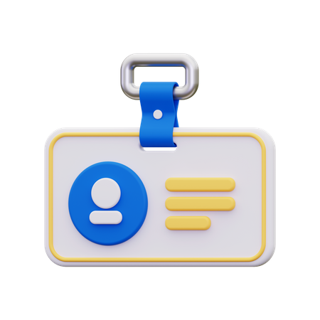 Carteira de identidade  3D Icon