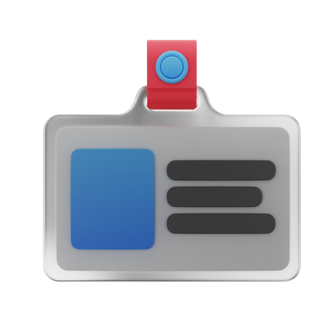 Carteira de identidade  3D Icon