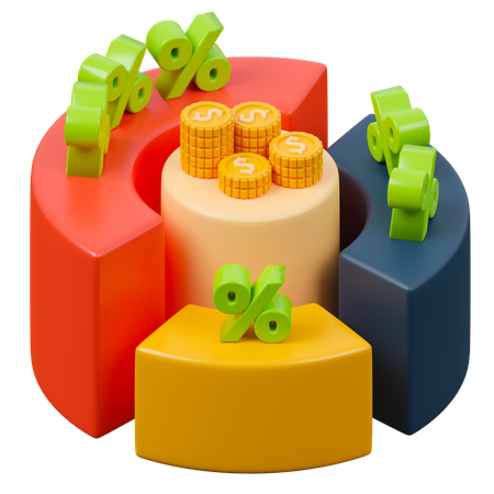 Carteira de Investimentos  3D Icon