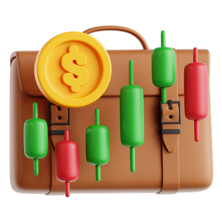 Carteira de Investimentos  3D Icon