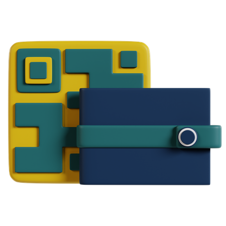 Carteira Digital Moderna  3D Icon