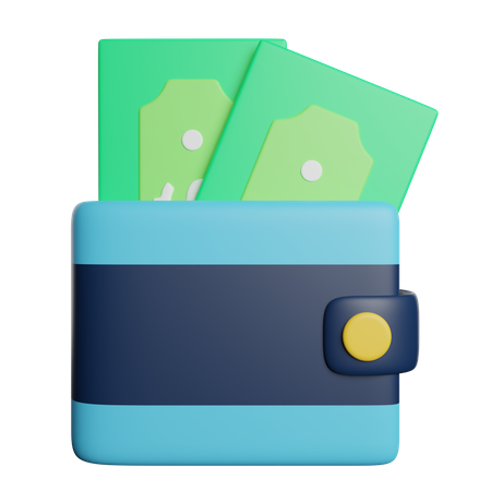 Carteira de dinheiro  3D Icon