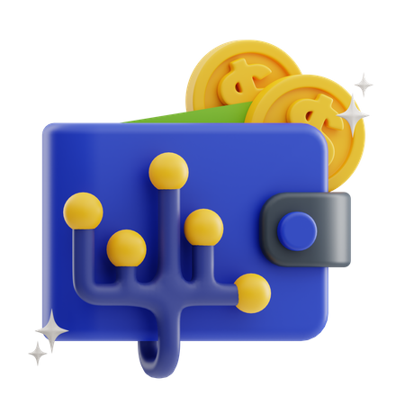 Carteira inteligente  3D Icon