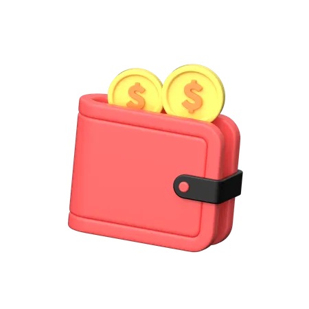 Moedas de carteira  3D Icon