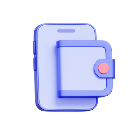 Carteira móvel  3D Icon