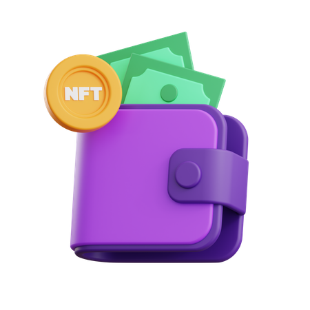 Carteira nft  3D Icon