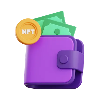 Carteira nft  3D Icon