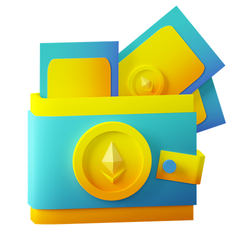 Carteira nft  3D Icon