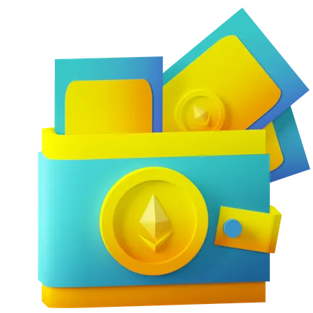 Carteira nft  3D Icon