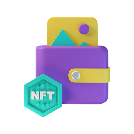 Carteira nft  3D Icon