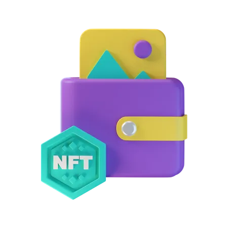 Carteira nft  3D Icon