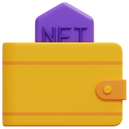 Carteira nft  3D Icon
