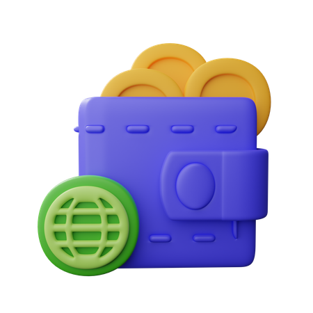 Carteira on-line  3D Icon