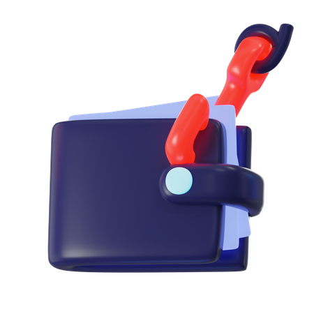 Phishing de carteira  3D Icon