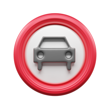 Señal de auto  3D Icon